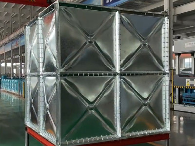 combined galvanized water tank, galvanized steel tank, modular water storage tank, hot-dip galvanized tank, fire water tank, Shandong AIKE