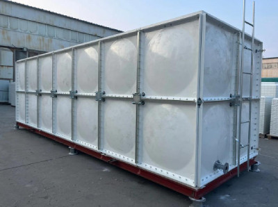 GRP panel water tank, modular panel water tank, glass reinforced plastic panel tank, sectional water tank, GRP sectional tank, Shandong AIKE