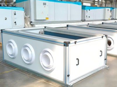 suspended ceiling air handling unit, jet type AHU, long-distance air supply AHU, jet air handling unit, large space HVAC, Shandong AIKE