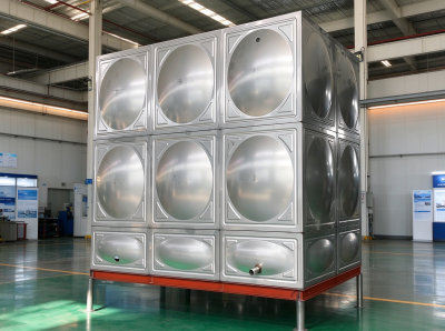 stainless steel water tank, SS water tank, steel water storage tank, hygienic water tank, corrosion resistant tank, Shandong AIKE