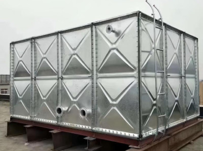combined galvanized water tank, galvanized steel tank, modular water storage tank, hot-dip galvanized tank, fire water tank, Shandong AIKE