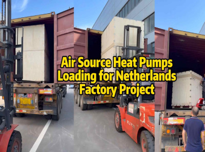 air source heat pump, heat pump for Poland, commercial heat pump, factory heating solution, air source heat pump manufacturer, heat pump export, cold climate heat pump, industrial heat pump, Poland HVAC project